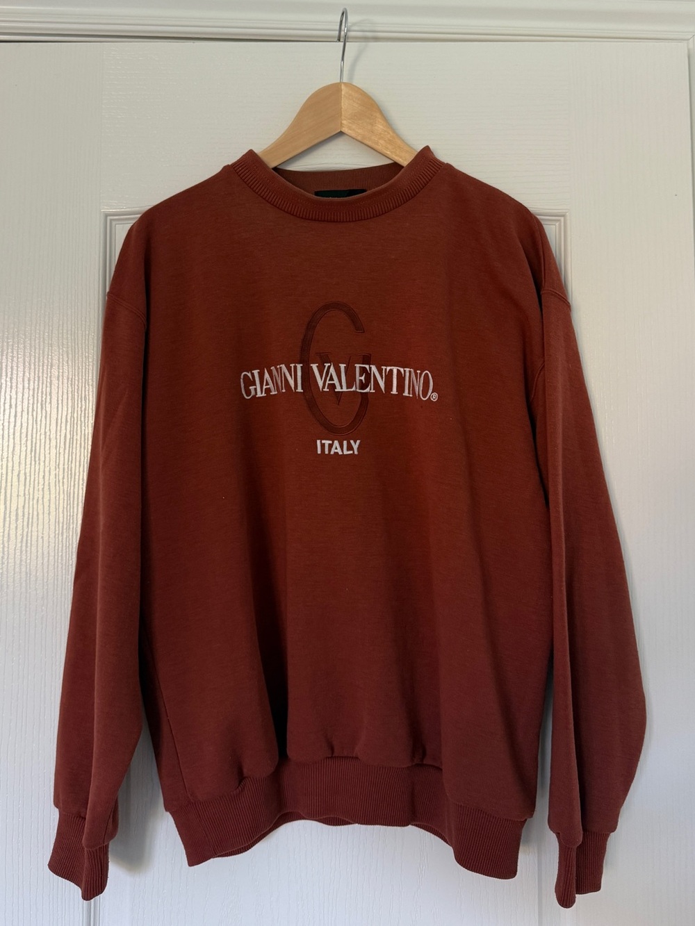 Gianni Valentino Women’s Burgundy Crewneck Sweater